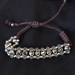 RHINESTONE SLIDING KNOT BRACELET